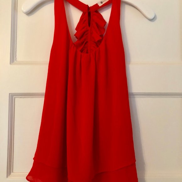 Red Ruffle Tank (From The Impeccable Pig) - Picture 2 of 3